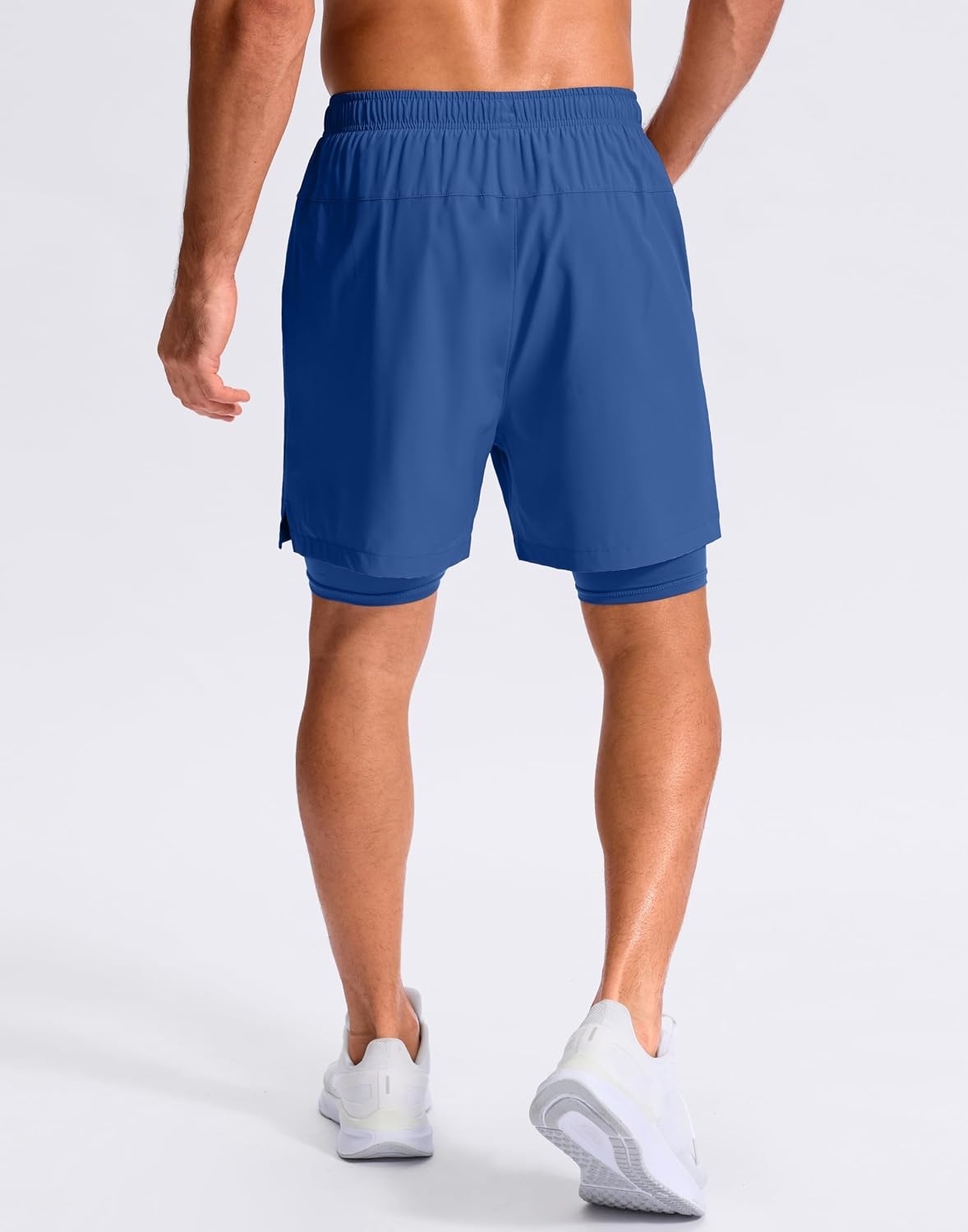 image:imageG Gradual Mens Running Gym Shorts with Compression Liner 5 7 9 Quick Dry Workout Athletic Shorts for Men Zipper PocketsRoyal Blue