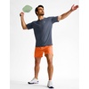 G Gradual Men’s Athletic Running Shorts Zip Pocket Quick Dry | Lightweight Moisture-Wicking Fabric, Flat Elastic Waistband, Drawcord Fit, 5″/7″/9″ Options, Gym Golf Tennis And Hiking(Orange)