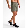 G Gradual Men’s Athletic Running Shorts Zip Pocket Quick Dry | Lightweight Moisture-Wicking Fabric, Flat Elastic Waistband, Drawcord Fit, 5″/7″/9″ Options, Gym Golf Tennis And Hiking(Grey Sage)