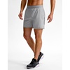 G Gradual Men’s Athletic Running Shorts Zip Pocket Quick Dry | Lightweight Moisture-Wicking Fabric, Flat Elastic Waistband, Drawcord Fit, 5″/7″/9″ Options, Gym Golf Tennis And Hiking(Bright Grey)
