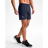 G Gradual Men’s Athletic Running Shorts Zip Pocket Quick Dry | Lightweight Moisture-Wicking Fabric, Flat Elastic Waistband, Drawcord Fit, 5″/7″/9″ Options, Gym Golf Tennis And Hiking(Navy)