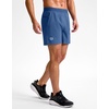 G Gradual Men’s Athletic Running Shorts Zip Pocket Quick Dry | Lightweight Moisture-Wicking Fabric, Flat Elastic Waistband, Drawcord Fit, 5″/7″/9″ Options, Gym Golf Tennis And Hiking(Dust Blue)