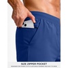 G Gradual Men’s Athletic Running Shorts Zip Pocket Quick Dry | Lightweight Moisture-Wicking Fabric, Flat Elastic Waistband, Drawcord Fit, 5″/7″/9″ Options, Gym Golf Tennis And Hiking(Royal Blue)