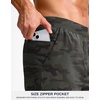 G Gradual Men’s Athletic Running Shorts Zip Pocket Quick Dry | Lightweight Moisture-Wicking Fabric, Flat Elastic Waistband, Drawcord Fit, 5″/7″/9″ Options, Gym Golf Tennis And Hiking(Green Camo)