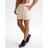 G Gradual Men’s Athletic Running Shorts Zip Pocket Quick Dry | Lightweight Moisture-Wicking Fabric, Flat Elastic Waistband, Drawcord Fit, 5″/7″/9″ Options, Gym Golf Tennis And Hiking(Beige)