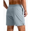 G Gradual Men’s Athletic Running Shorts Zip Pocket Quick Dry | Lightweight Moisture-Wicking Fabric, Flat Elastic Waistband, Drawcord Fit, 5″/7″/9″ Options, Gym Golf Tennis And Hiking(Light Grey)