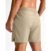 G Gradual Men’s Athletic Running Shorts Zip Pocket Quick Dry | Lightweight Moisture-Wicking Fabric, Flat Elastic Waistband, Drawcord Fit, 5″/7″/9″ Options, Gym Golf Tennis And Hiking(Khaki)