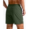 G Gradual Men’s Athletic Running Shorts Zip Pocket Quick Dry | Lightweight Moisture-Wicking Fabric, Flat Elastic Waistband, Drawcord Fit, 5″/7″/9″ Options, Gym Golf Tennis And Hiking(Dark Olive)