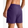 G Gradual Men’s Athletic Running Shorts Zip Pocket Quick Dry | Lightweight Moisture-Wicking Fabric, Flat Elastic Waistband, Drawcord Fit, 5″/7″/9″ Options, Gym Golf Tennis And Hiking(Deep Purple)