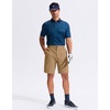 G Gradual Men’s Golf Shorts 9″ Lightweight Casual Stretch Shorts for Men | 3 Pockets, Stretch, Quick Dry, Breathable, Moisture wicking, Expandable Waistband, Zip fly, Dress Work Shorts(Dusty Khaki)