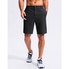 G Gradual Men’s Golf Shorts 9″ Lightweight Casual Stretch Shorts for Men | 3 Pockets, Stretch, Quick Dry, Breathable, Moisture wicking, Expandable Waistband, Zip fly, Dress Work Shorts(Black)
