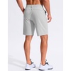 G Gradual Men’s Golf Shorts 9″ Lightweight Casual Stretch Shorts for Men | 3 Pockets, Stretch, Quick Dry, Breathable, Moisture wicking, Expandable Waistband, Zip fly, Dress Work Shorts(Bright Grey)