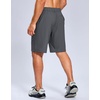 G Gradual Men’s Hiking Shorts 9″ Lightewight Casual Shorts for Men Quick Dry Stretch Golf Shorts with 3 Zipper Pockets Summer(Charcoal,XL)