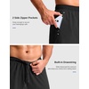 G Gradual Men’s Running Gym Shorts with Compression Liner 5″/ 7″/ 9″ Quick Dry Workout Athletic Shorts for Men Zipper Pockets(Black)