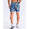 G Gradual Men’s Running Gym Shorts with Compression Liner 5″/ 7″/ 9″ Quick Dry Workout Athletic Shorts for Men Zipper Pockets(Blue Dynamic)