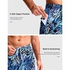 G Gradual Men’s Running Gym Shorts with Compression Liner 5″/ 7″/ 9″ Quick Dry Workout Athletic Shorts for Men Zipper Pockets(Blue Dynamic)