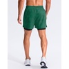 G Gradual Men’s Running Gym Shorts with Compression Liner 5″/ 7″/ 9″ Quick Dry Workout Athletic Shorts for Men Zipper Pockets(Green Geometry)