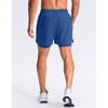 G Gradual Men’s Running Gym Shorts with Compression Liner 5″/ 7″/ 9″ Quick Dry Workout Athletic Shorts for Men Zipper Pockets(Royal Blue)