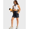 G Gradual Women’s Athletic Shorts 6″ High Waisted Casual Shorts for Women | Stretchy, Quick Dry, Breathable, Lightweight, Moisture-Wicking, Soft, Comfortable，Walking, Workout, Daily(Black Camo B)
