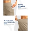 G Gradual Women’s Athletic Shorts 6″ High Waisted Casual Shorts for Women | Stretchy, Quick Dry, Breathable, Lightweight, Moisture-Wicking, Soft, Comfortable，Walking, Workout, Daily(Khaki)