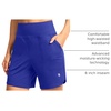 G Gradual Women’s Athletic Shorts 6″ High Waisted Casual Shorts for Women | Stretchy, Quick Dry, Breathable, Lightweight, Moisture-Wicking, Soft, Comfortable，Walking, Workout, Daily(Royal Blue)