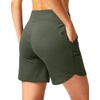 G Gradual Women’s Athletic Shorts 6″ High Waisted Casual Shorts for Women | Stretchy, Quick Dry, Breathable, Lightweight, Moisture-Wicking, Soft, Comfortable，Walking, Workout, Daily(Sage Green)