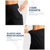 G Gradual Women’s Athletic Shorts 6″ High Waisted Casual Shorts for Women | Stretchy, Quick Dry, Breathable, Lightweight, Moisture-Wicking, Soft, Comfortable，Walking, Workout, Daily(Black)
