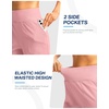 G Gradual Women’s Athletic Shorts 6″ High Waisted Casual Shorts for Women | Stretchy, Quick Dry, Breathable, Lightweight, Moisture-Wicking, Soft, Comfortable，Walking, Workout, Daily(Light Pink)