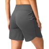 G Gradual Women’s Athletic Shorts 6″ High Waisted Casual Shorts for Women | Stretchy, Quick Dry, Breathable, Lightweight, Moisture-Wicking, Soft, Comfortable，Walking, Workout, Daily(Heather Charcoal Grey)