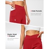 G Gradual Women’s Athletic Shorts 6″ High Waisted Casual Shorts for Women | V-High Waist Design, Soft, Quick Dry, Breathable, Lightweight, Moisture-Wicking, Lightweight, Workout, Daily(Red)