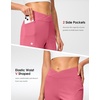 G Gradual Women’s Athletic Shorts 6″ High Waisted Casual Shorts for Women | V-High Waist Design, Soft, Quick Dry, Breathable, Lightweight, Moisture-Wicking, Lightweight, Workout, Daily(Berry Rose)
