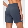 G Gradual Women’s Athletic Shorts 6″ High Waisted Casual Shorts for Women | V-High Waist Design, Soft, Quick Dry, Breathable, Lightweight, Moisture-Wicking, Lightweight, Workout, Daily(Stone Blue)