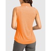 G Gradual Women’s Golf Shirts Lightweight 1/4 Zip Collared Tank Top | Sleeveless Polo Shirts, Curved Hem, Soft and Breathable, No Gaps Around The Armpits, Tennis, Pickleball, Casual(Heather Orange)