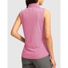 G Gradual Women’s Golf Shirts Lightweight 1/4 Zip Collared Tank Top | Sleeveless Polo Shirts, Curved Hem, Soft and Breathable, No Gaps Around The Armpits, Tennis, Pickleball, Casual(Heather Light Rose)
