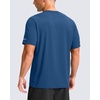 Men’s Cooling Running Shirts Moisture Wicking Workout T-Shirt UPF 50+ | G Gradual Breathable Cool Athletic T-Shirt Ice Performance Tee for Athletic, Gym, Work(Indigo Blue)