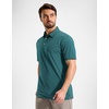 Mens Golf Shirt Dry Fit Performance Short Sleeve Striped Polo Shirts | Moisture Wicking, Breathable, Soft Stretch, Colorful Stripes, 3-Button, UPF50+, Easy Match for Dressy Casual, Tennis, Daily(Turquoise Stripe)