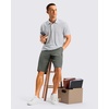 Men’s Golf Shorts 12″ Long 4 Pockets Lightweight Knee Length Quick Dry | Breathable, Straight Fit, Casual, Hiking, Work, Travel Short(Grey Sage)