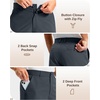 Men’s Golf Shorts 12″ Long 4 Pockets Lightweight Knee Length Quick Dry | Breathable, Straight Fit, Casual, Hiking, Work, Travel Short(Iron Grey)