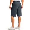 Men’s Golf Shorts 12″ Long 4 Pockets Lightweight Knee Length Quick Dry | Breathable, Straight Fit, Casual, Hiking, Work, Travel Short(Iron Grey)