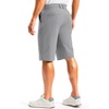 Men’s Golf Shorts 12″ Long 4 Pockets Lightweight Knee Length Quick Dry | Breathable, Straight Fit, Casual, Hiking, Work, Travel Short(Light Grey)