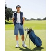 Men’s Golf Shorts 12″ Long 4 Pockets Lightweight Knee Length Quick Dry | Breathable, Straight Fit, Casual, Hiking, Work, Travel Short(Slate Blue)