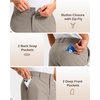 Men’s Golf Shorts 12″ Long 4 Pockets Lightweight Knee Length Quick Dry | Breathable, Straight Fit, Casual, Hiking, Work, Travel Short(Stone Grey)