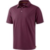 Mens Golf Shirt Dry Fit Performance Short Sleeve Striped Polo Shirts | Moisture Wicking, Breathable, Soft Stretch, Colorful Stripes, 3-Button, UPF50+, Easy Match for Dressy Casual, Tennis, Daily(Maroon Stripe)