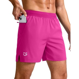 G Gradual Men’s Athletic Running Shorts Zip Pocket Quick Dry | Lightweight Moisture-Wicking Fabric, Flat Elastic Waistband, Drawcord Fit, 5″/7″/9″ Options, Gym Golf Tennis And Hiking(Rose)
