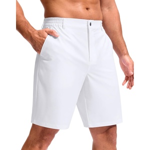 G Gradual Men’s Golf Shorts 9″ Lightweight Casual Stretch Shorts for Men | 3 Pockets, Stretch, Quick Dry, Breathable, Moisture wicking, Expandable Waistband, Zip fly, Dress Work Shorts(White)