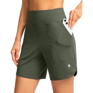 G Gradual Women’s Athletic Shorts 6″ High Waisted Casual Shorts for Women | Stretchy, Quick Dry, Breathable, Lightweight, Moisture-Wicking, Soft, Comfortable，Walking, Workout, Daily(Sage Green)