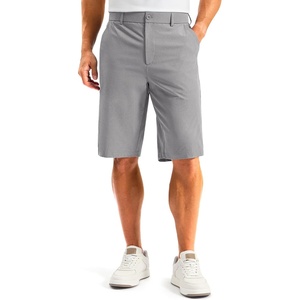 Men’s Golf Shorts 12″ Long 4 Pockets Lightweight Knee Length Quick Dry | Breathable, Straight Fit, Casual, Hiking, Work, Travel Short(Light Grey)