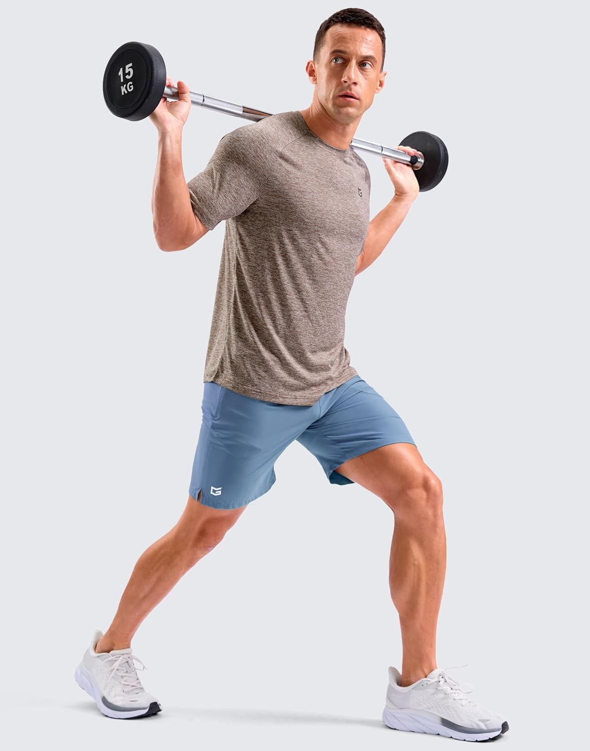 image:imageG Gradual Mens Workout Dry Fit Shirts Athletic Gym Lightweight TShirts Moisture Wicking Breathable Soft Performance Comfortable Tee Shirts Running Tennis Sports ActiveTaupe