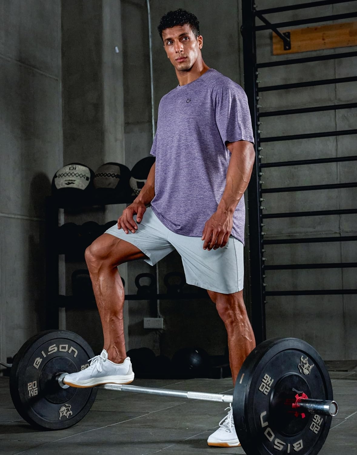 image:imageG Gradual Mens Workout Dry Fit Shirts Athletic Gym Lightweight TShirts Moisture Wicking Breathable Soft Performance Comfortable Tee Shirts Running Tennis Sports ActiveLight Purple