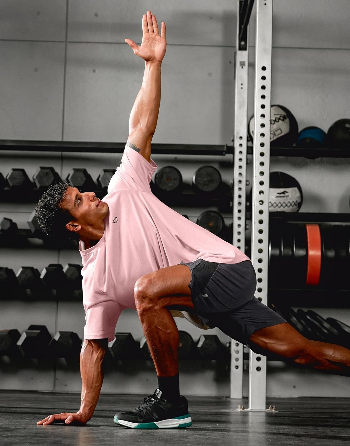 image:imageG Gradual Mens Workout Dry Fit Shirts Athletic Gym Lightweight TShirts Moisture Wicking Breathable Soft Performance Comfortable Tee Shirts Running Tennis Sports ActivePink